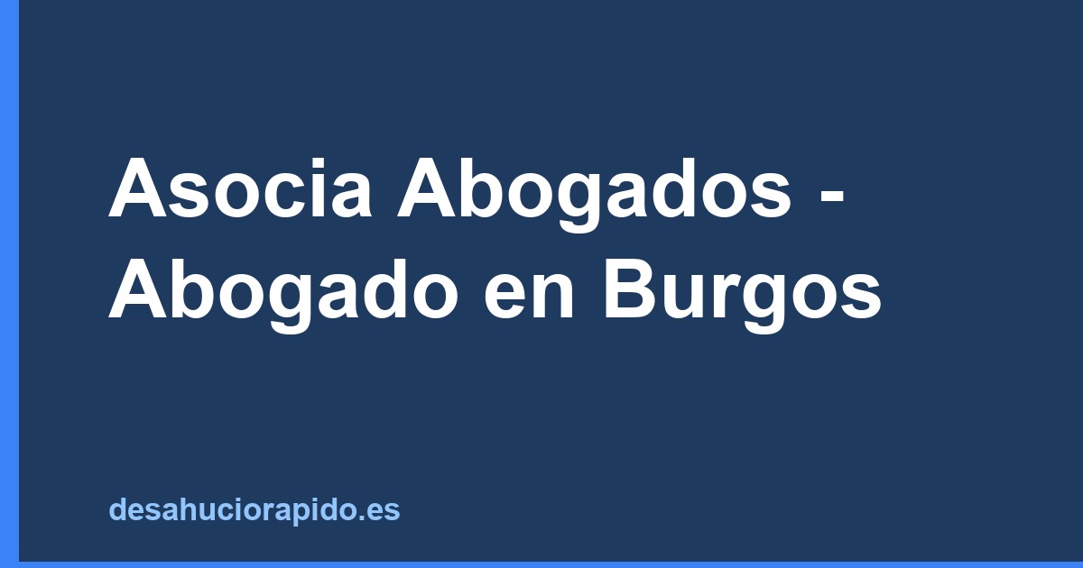 Asocia Abogados - Abogado en Burgos